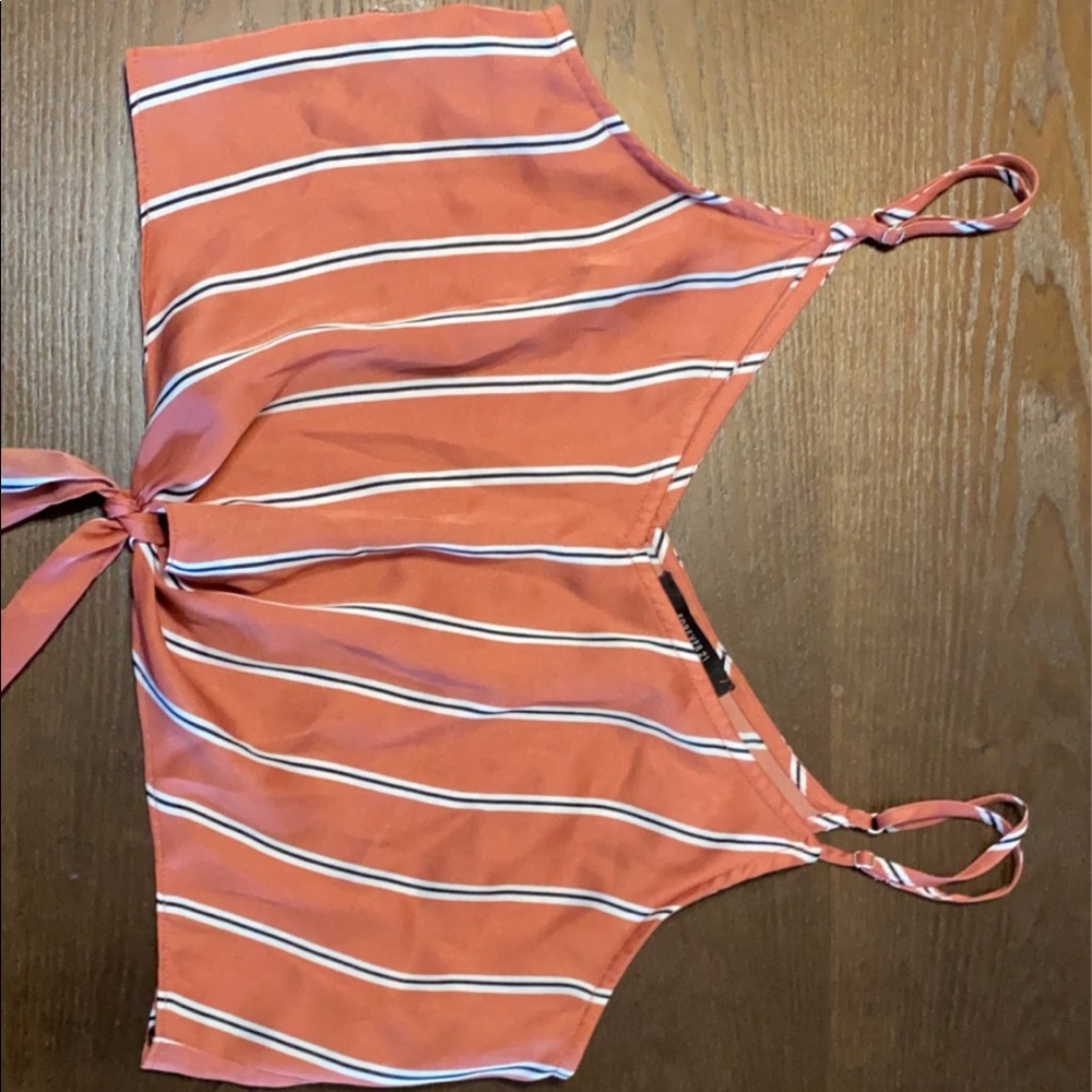 striped tank crop top